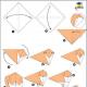 Как сделать из бумаги собаку кусаку Оригами из бумаги собаки для детей